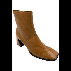 Intentionally Women's Blank Leather Ankle Boots Taffy Whiskey - Medium